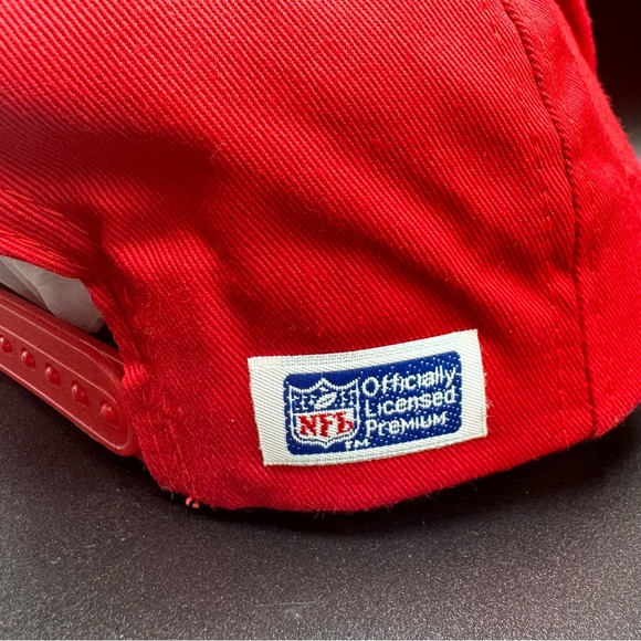 Vintage Kansas City Chiefs AJD Cap Corp Snapback Hat Cap Embroidered Red Yellow - Picture 5 of 9